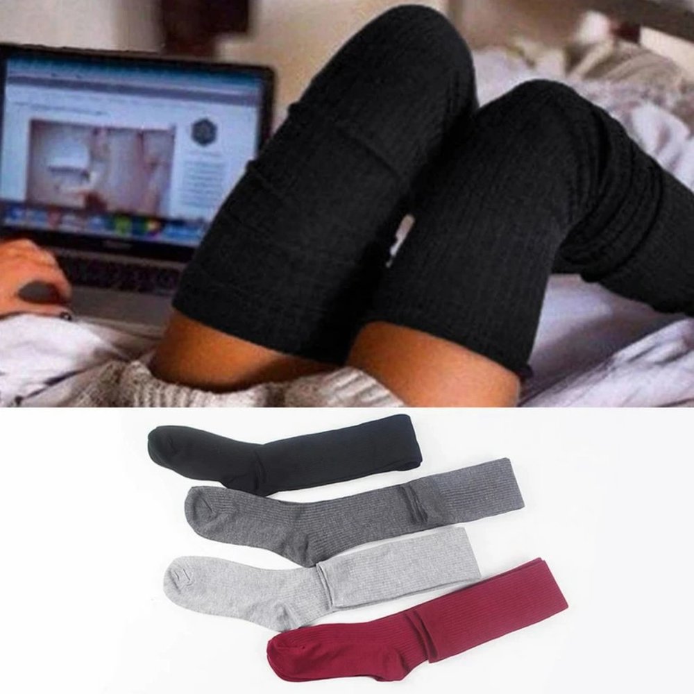 Socks New Thigh Over The Knee Knit Long Socks